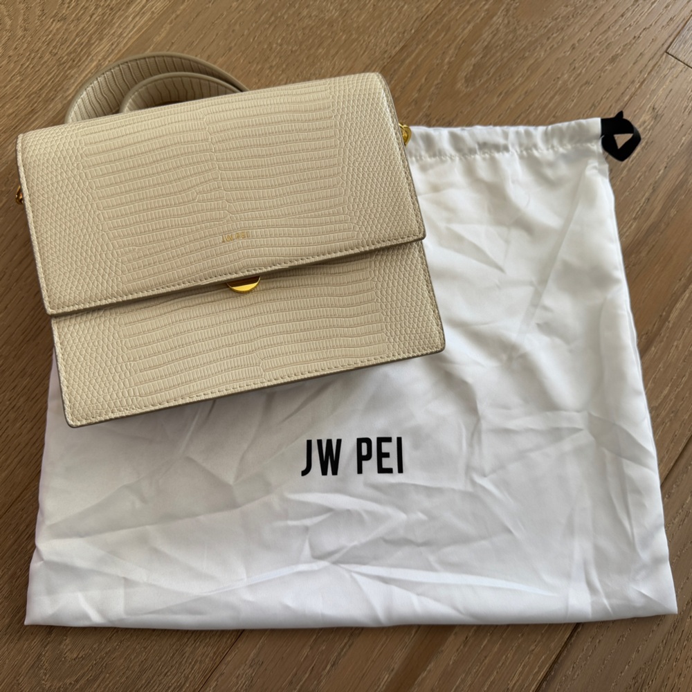 JW PEI Ivory Textured Handbag